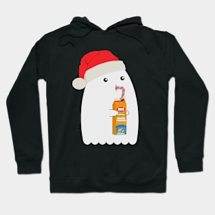 Spooky Eggnog Friend | Halloween & Christmas Ghost Hoodie